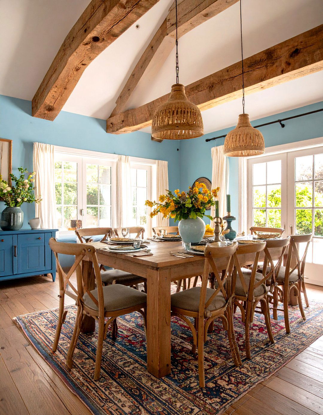 Spanish Interior Design Exposed Rustic Wood Beams - 20 spanish interior design ideas
