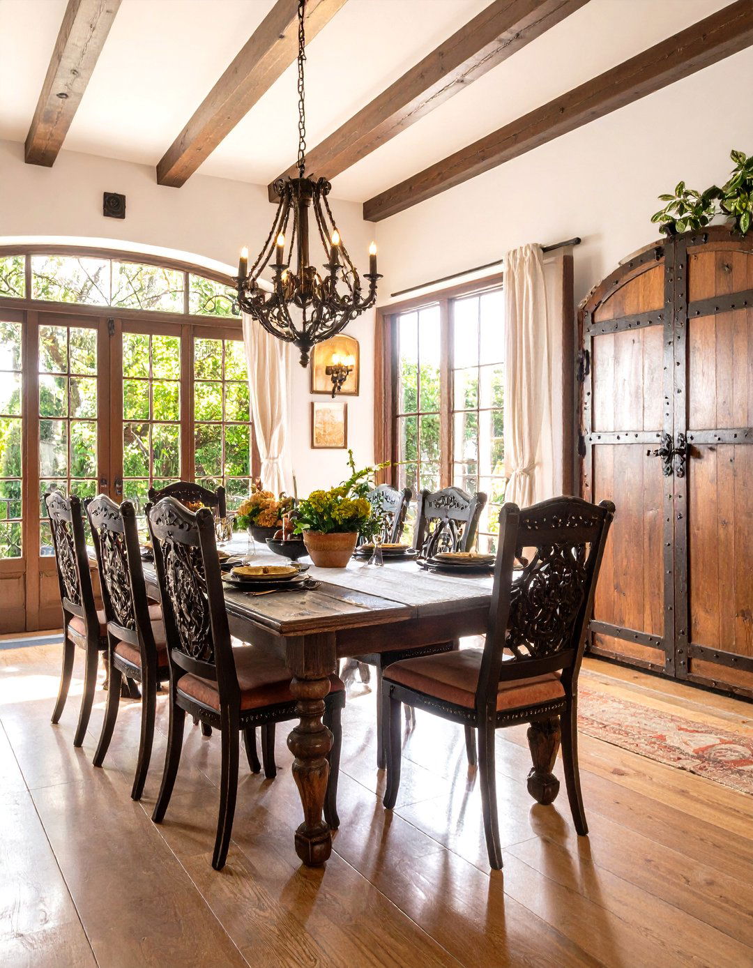 Spanish Revival Forged Hardware and Doorways - 20 spanish style dining room ideas