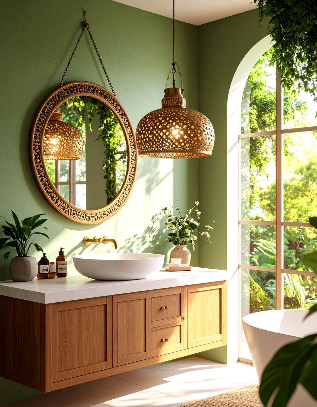 Spanish Revival Lighting - 20 Spanish Style Bathroom Ideas