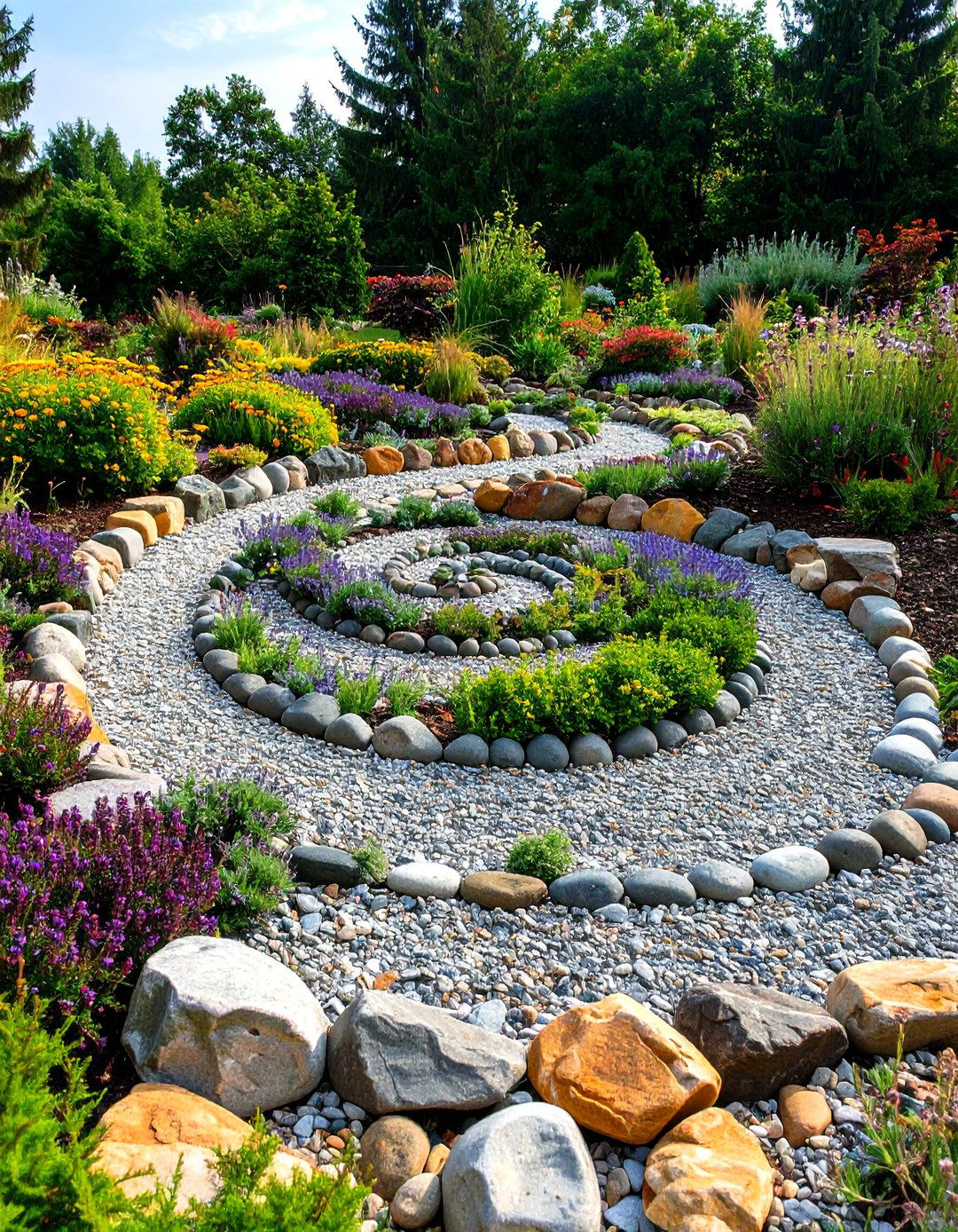 Spiral Rockery - 20 Spiral Garden Design Ideas