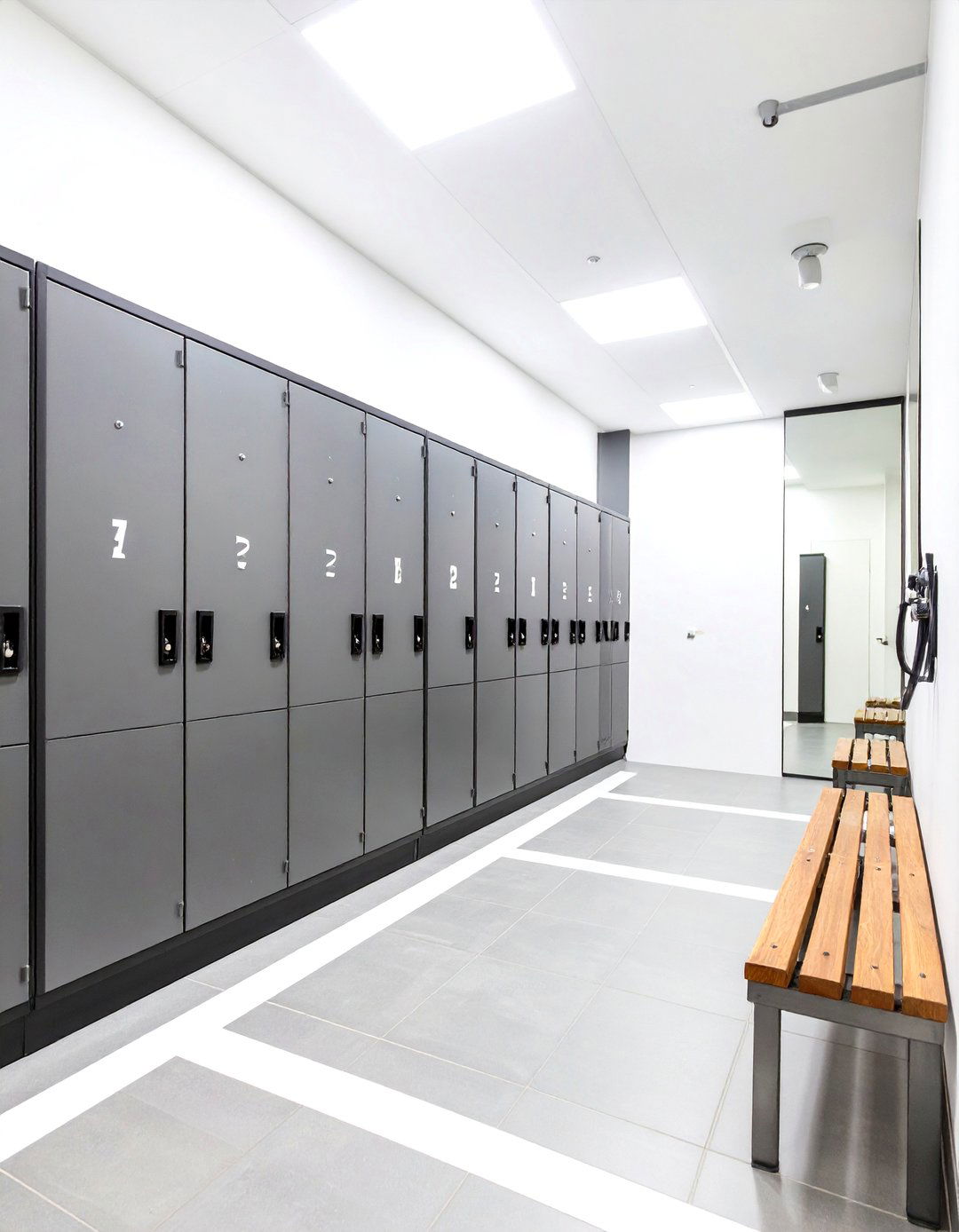 Sport Inspired Locker Room Masculine Bathroom - 20 Masculine Bathroom Ideas