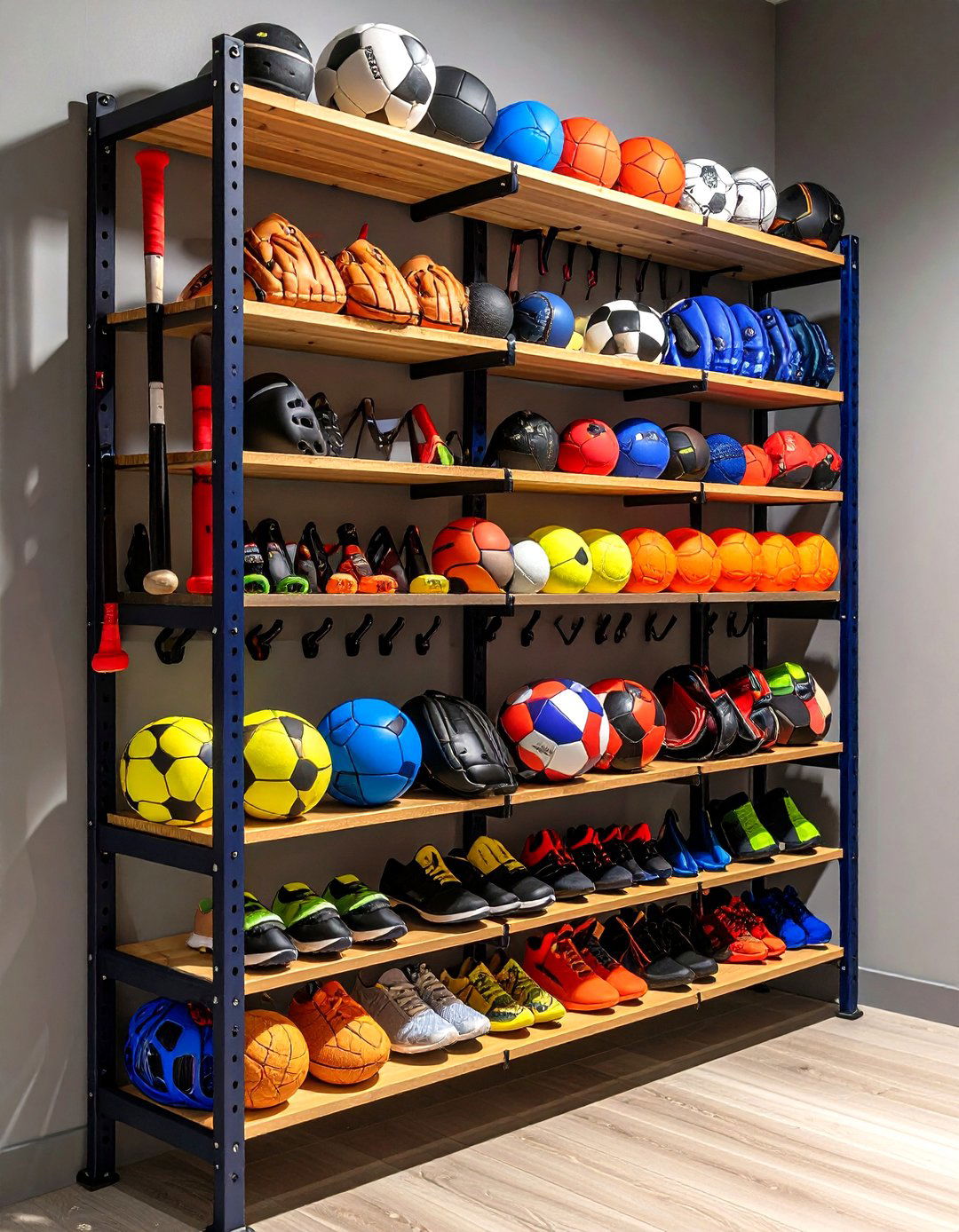 Sports Equipment Storage Racks for Active Toy Organization - 20 Toy Storage Ideas