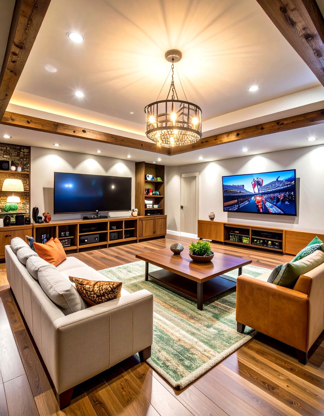 Sports Fanatic Man Cave Sanctuary - 20 Man Cave Ideas