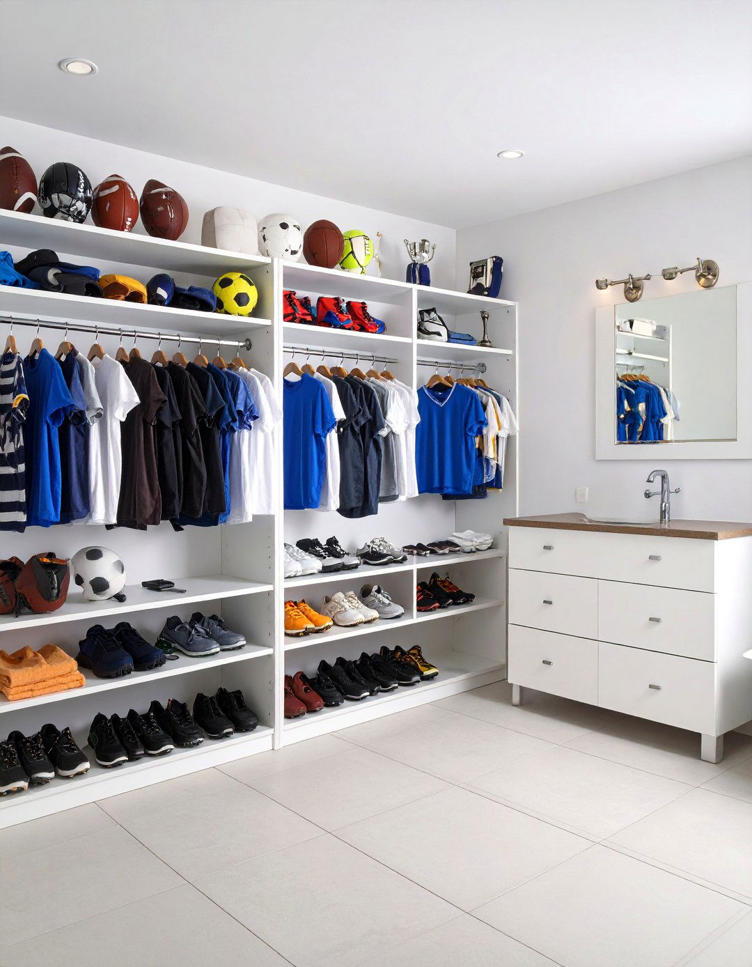 Sports Themed Boy Bathroom Design - 20 Boy Bathroom Ideas