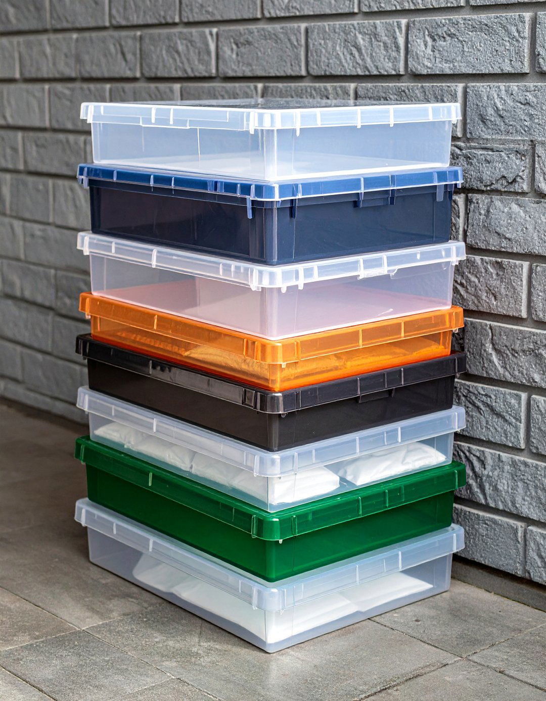 Stackable Clear Plastic Shoe Boxes Guard Against Dust - 20 Garage Shoe Storage Ideas
