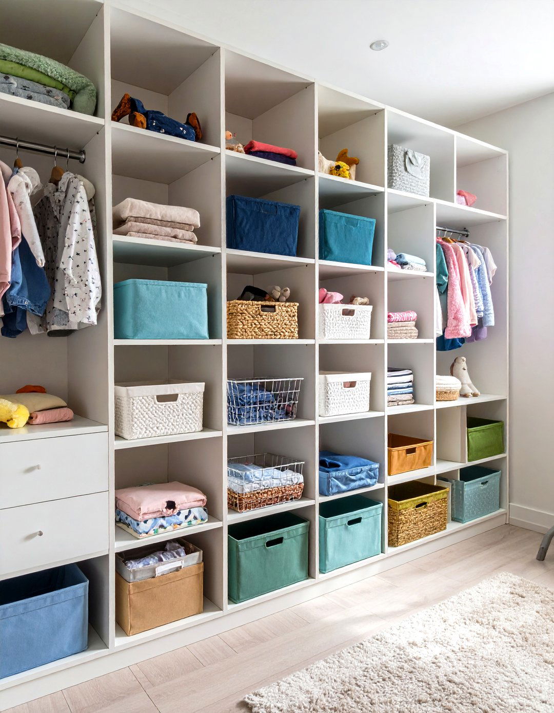 Stackable Closet Shelving Cubes - 20 Closet Shelving Ideas