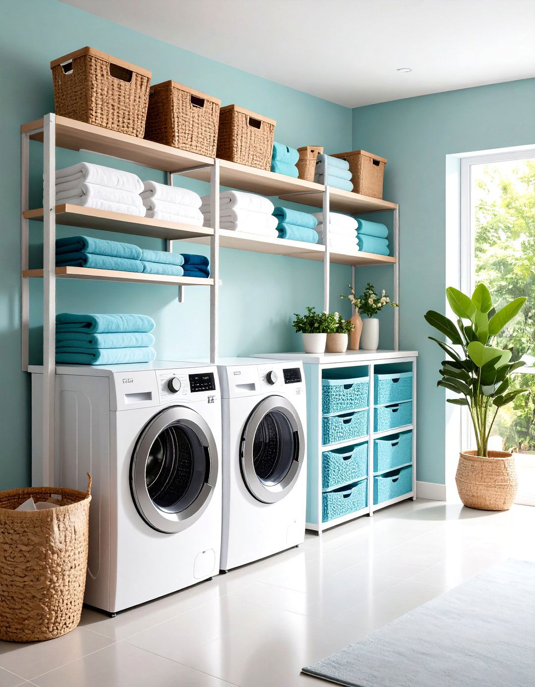 Stackable Laundry Room Storage Tower Systems - 20 Laundry Room Storage Ideas