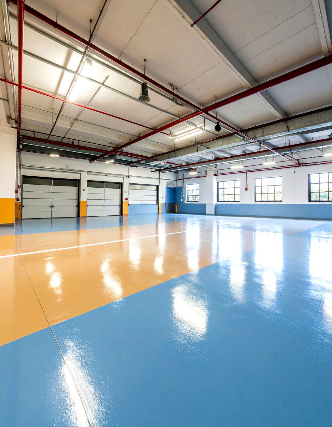 Stained Concrete Garage Flooring for Custom Color - 20 Garage Flooring Ideas
