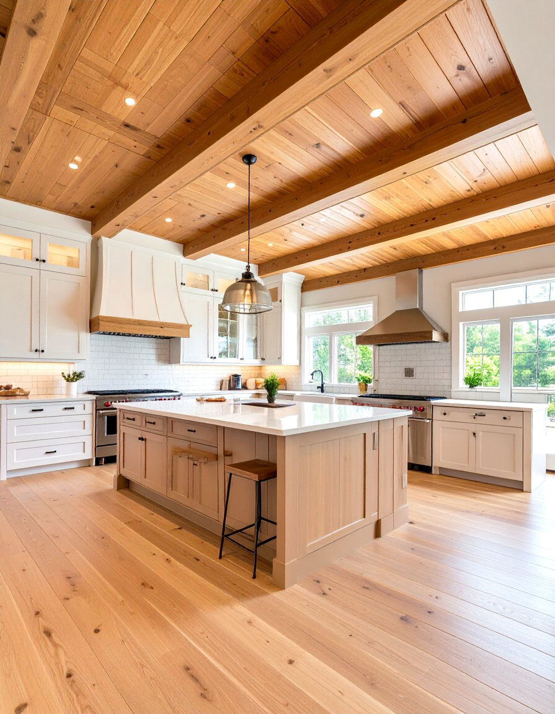 Stained Wood Ceiling Kitchen Ideas - 20 Wood Ceiling Kitchen Ideas