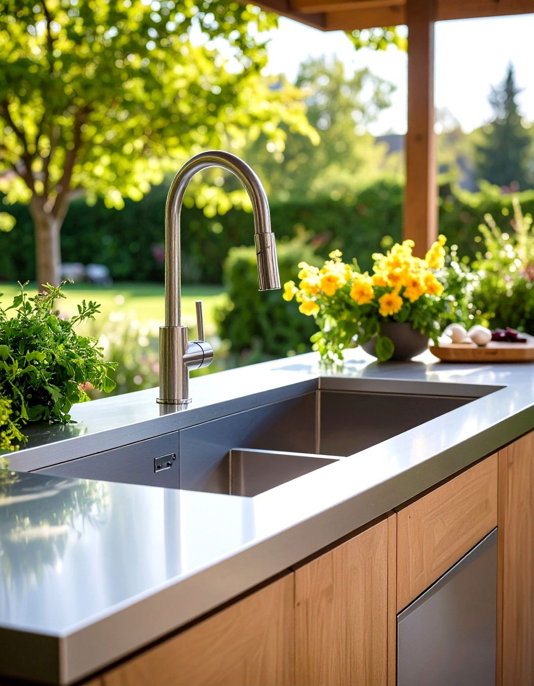 Stainless Steel Outdoor Sink Grill Island - 20 outdoor sink ideas