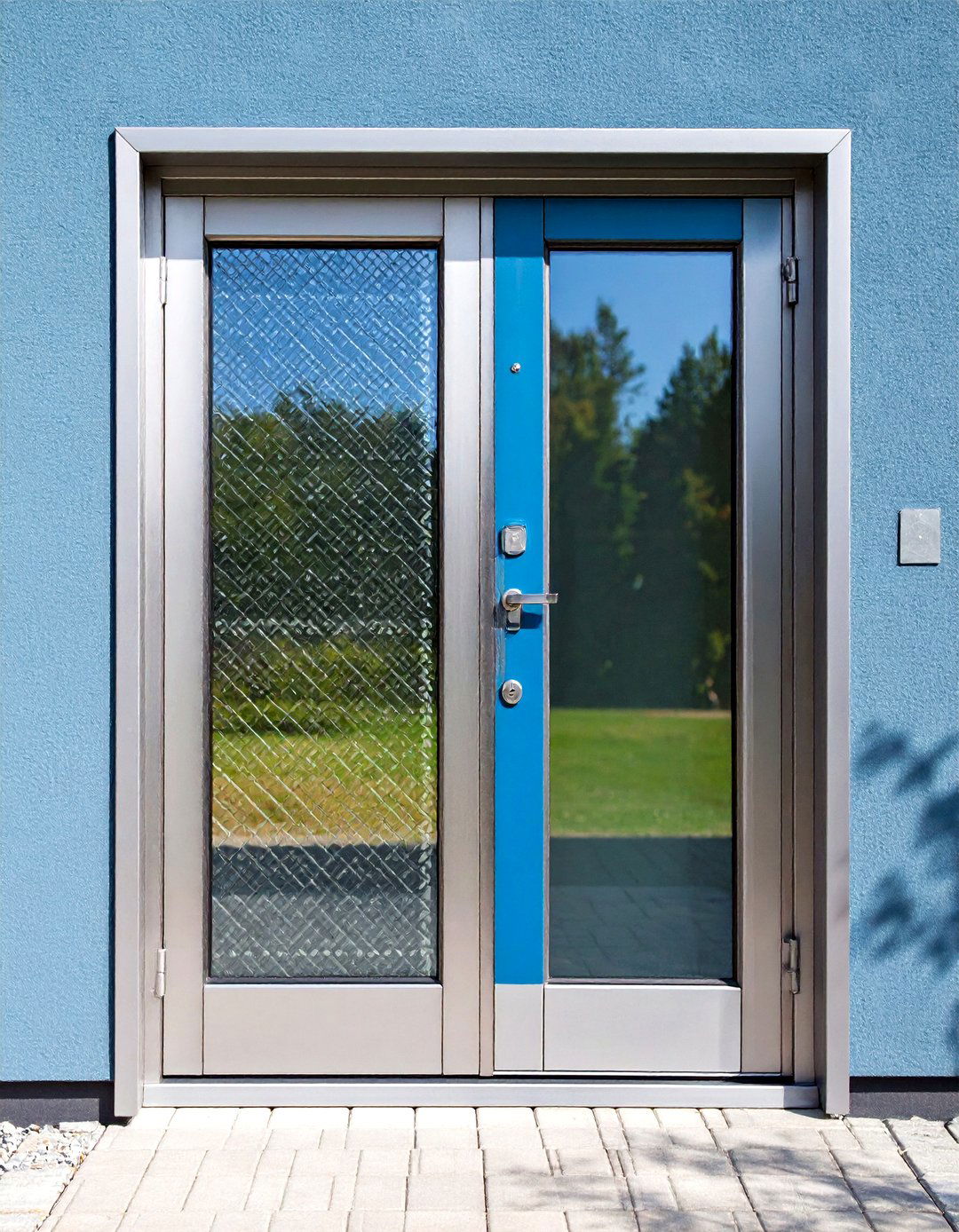 Stainless Steel Security Screens Add Two Way Privacy - 20 Front Door Privacy Ideas