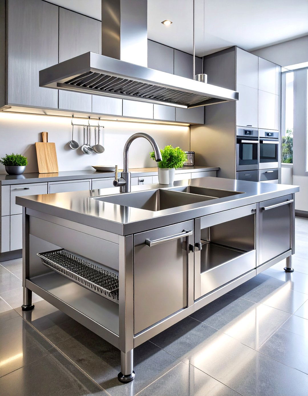 Stainless Steel Workstation Kitchen Sink System - 20 Kitchen Sink Ideas