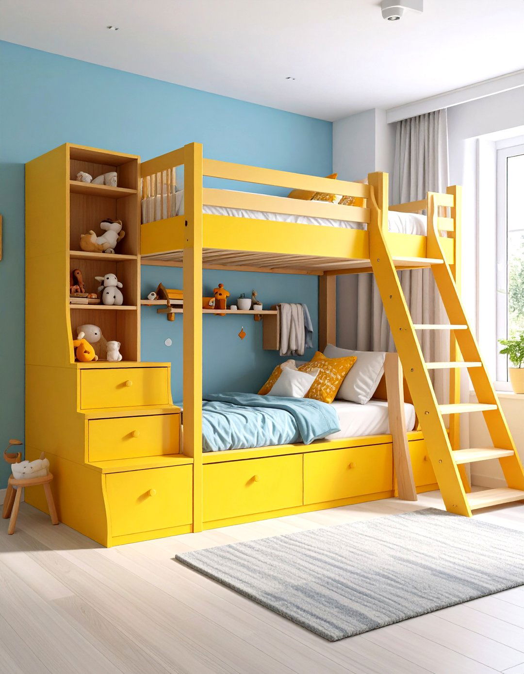 Staircase Loft Bed with Built In Storage - 20 Loft Bed Ideas
