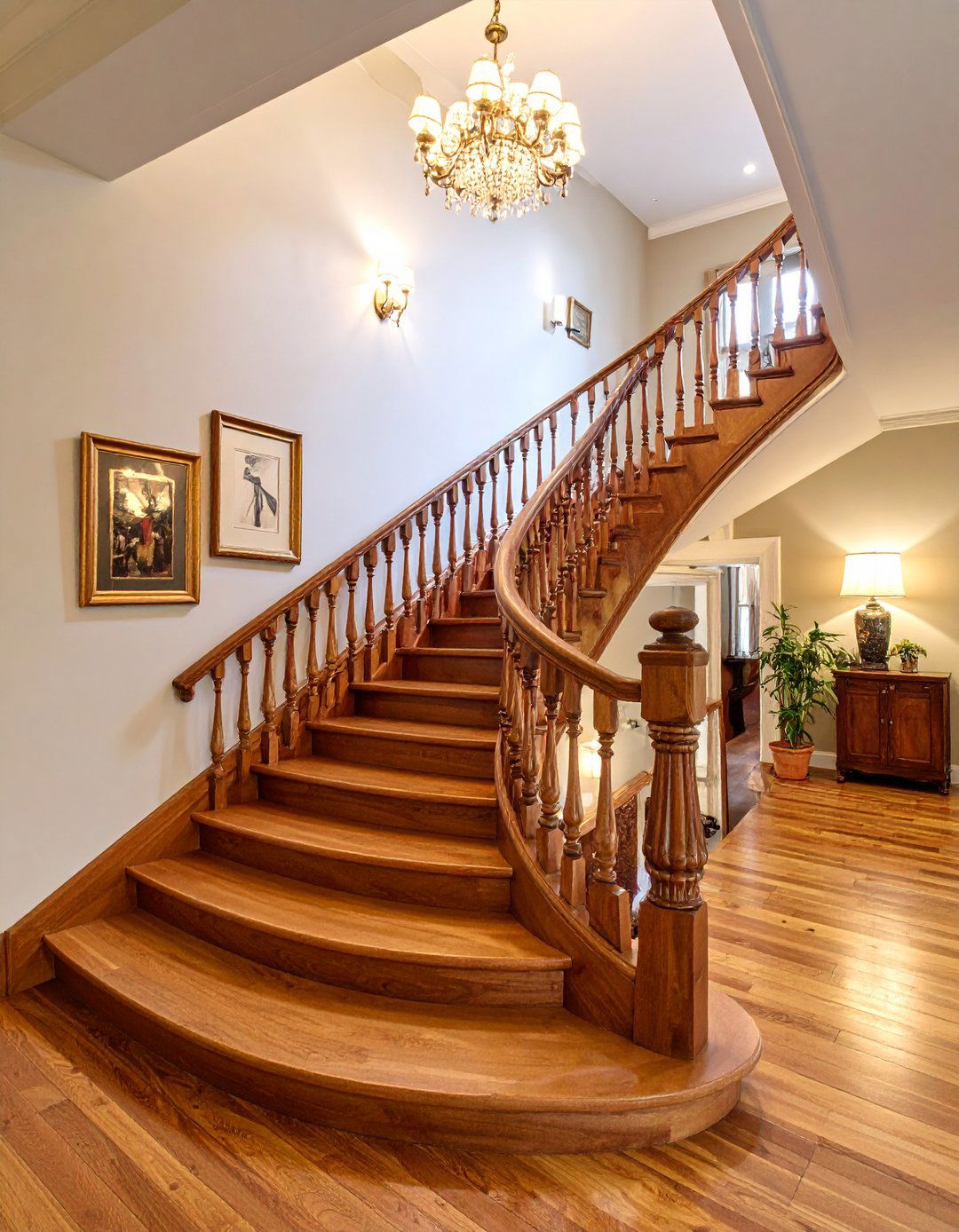 Staircase Storyline That Climbs with You - 20 Family Picture Wall Ideas