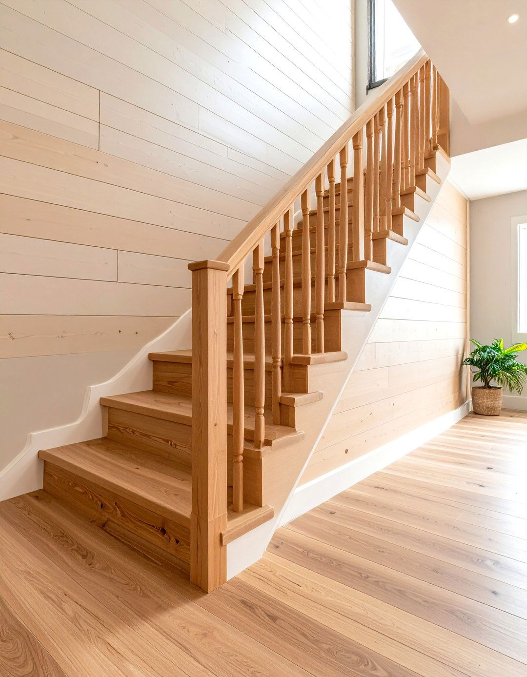 Staircase Wall Panels - 20 Shiplap Wall Ideas