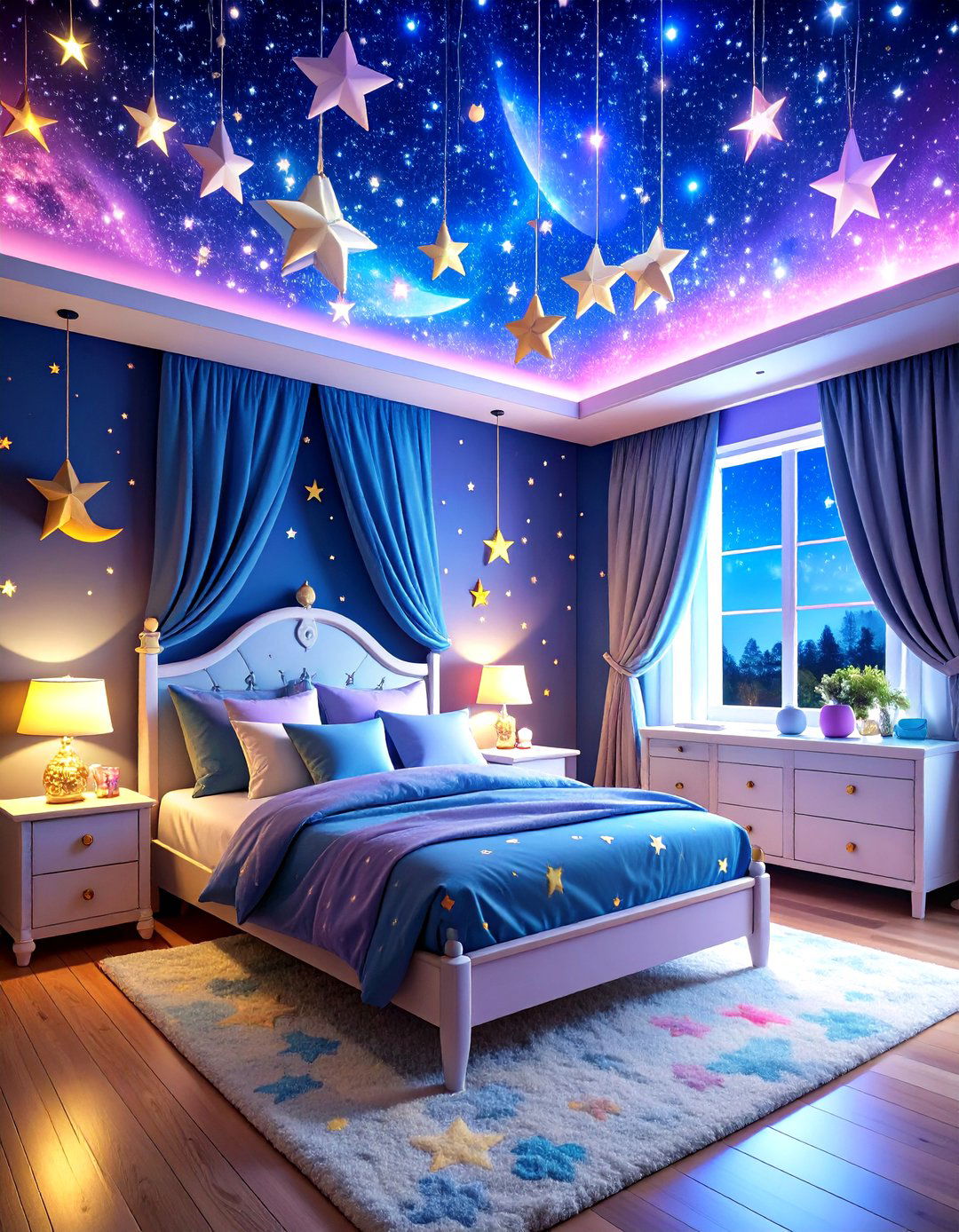 Starry Night Princess Room - 20 Princess Room Ideas