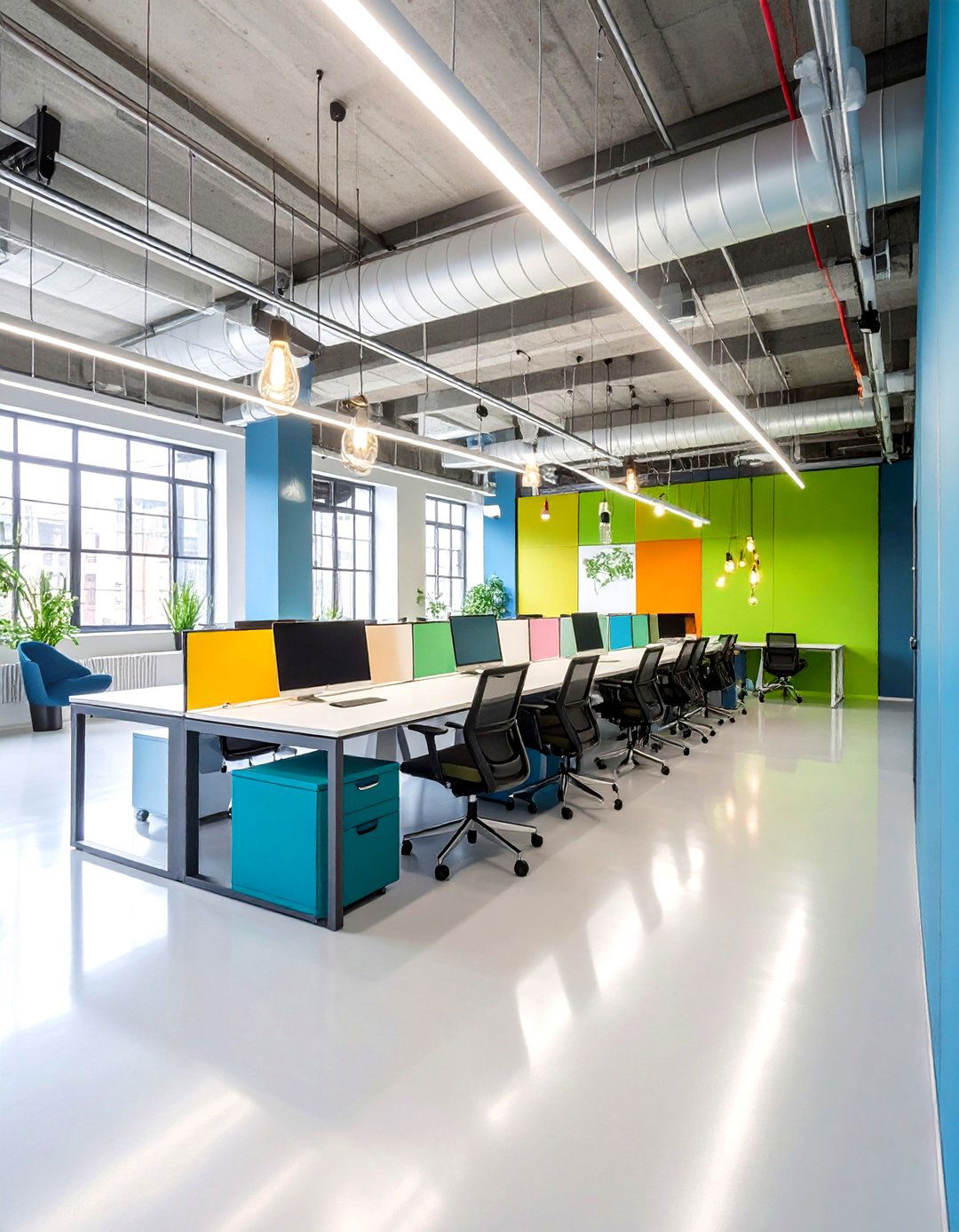 Startup Collaborative Loft Office Space - 20 Loft Office Ideas