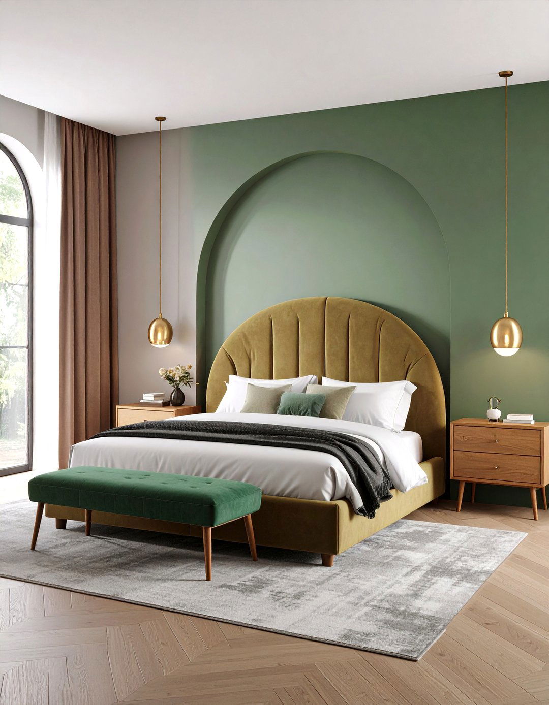 Statement Bedroom Headboards - 20 Bedroom Interior Design Ideas