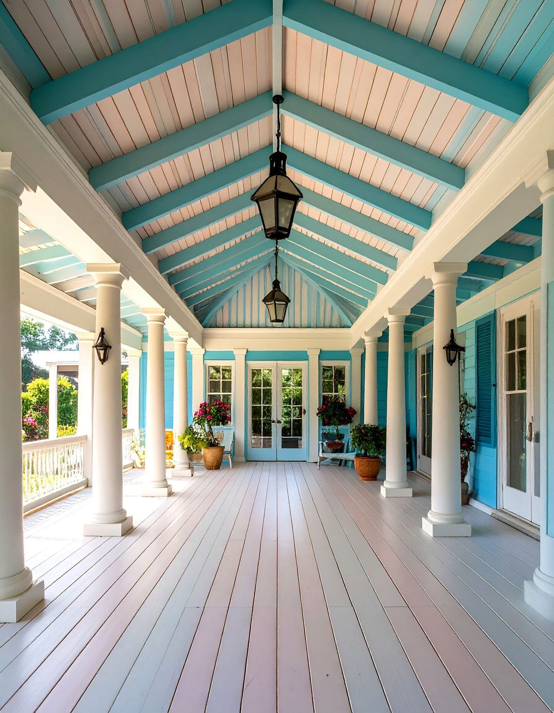 Statement Ceiling - 20 Three Season Porch Ideas