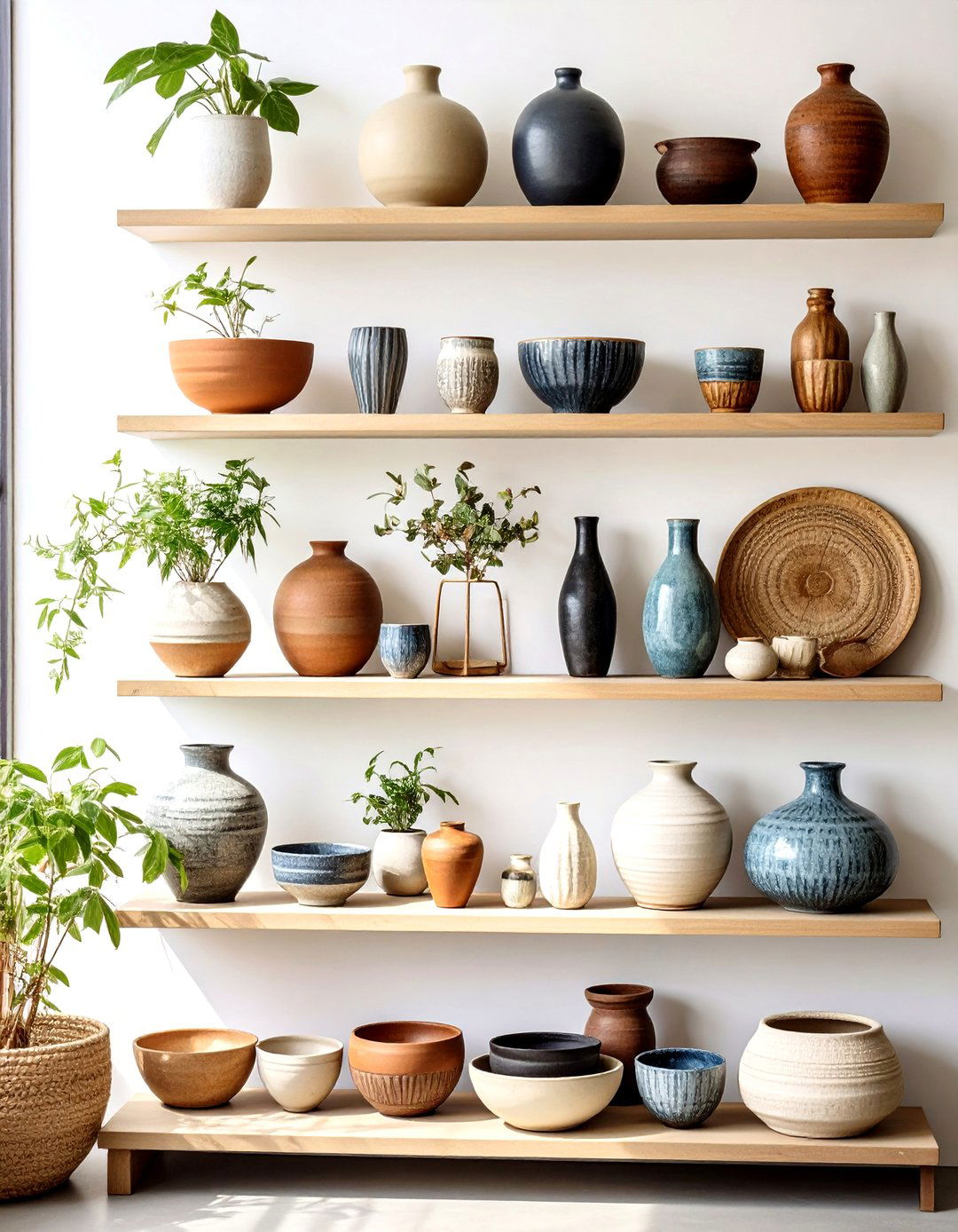 Statement Ceramics and Wabi Sabi Pottery - 20 Bohemian Interior Design Ideas