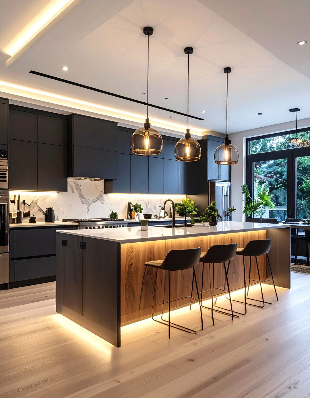 Statement Lighting Kitchen Remodel - 20 Kitchen Remodel Ideas