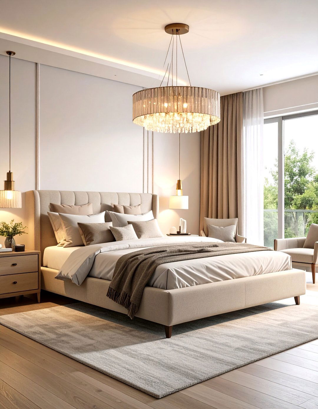 Statement Lighting Primary Bedroom - 20 Primary Bedroom Ideas