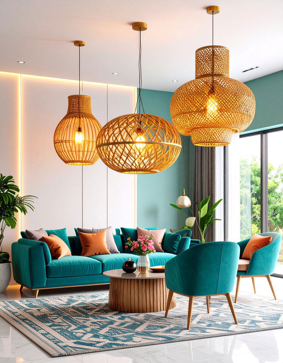 Statement Lighting Sculpting Eclectic Interior Atmosphere - 20 Eclectic Interior Design Ideas