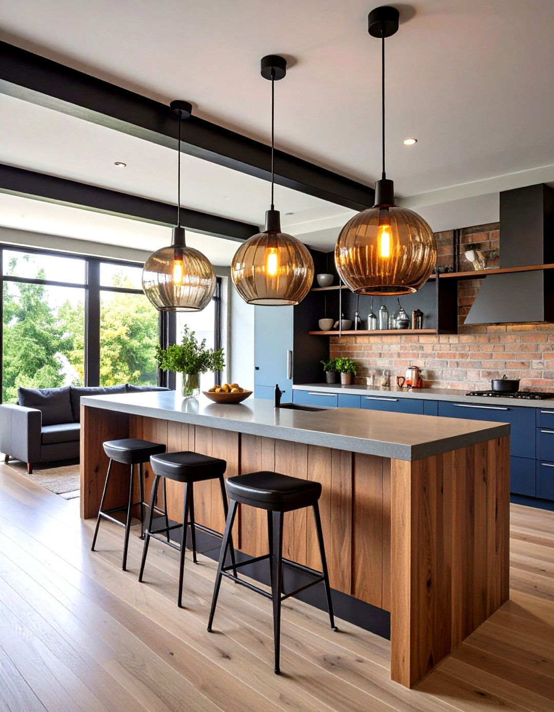 Statement Pendant Basement Lighting Over Key Areas - 20 Basement Lighting Ideas