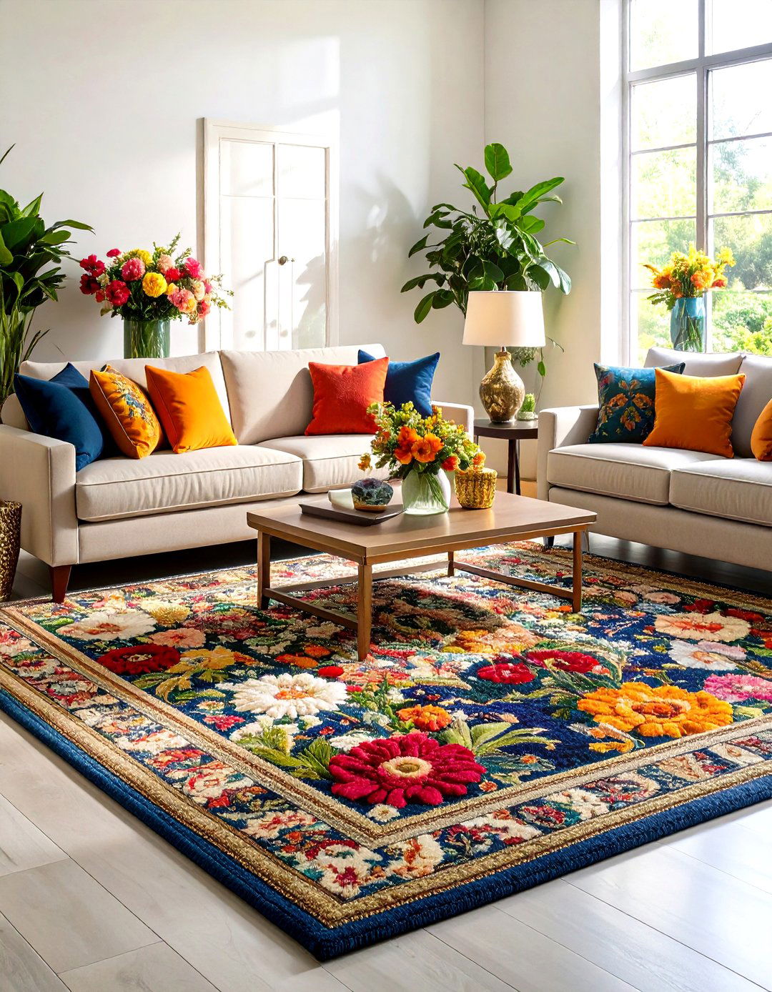 Statement Rugs Ground Glam Interior Design Palettes - 20 Glam Interior Design Ideas