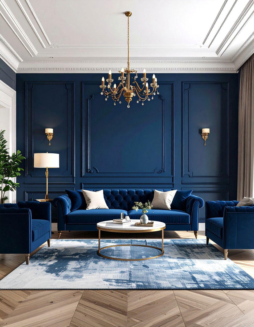 Statement Wall Colorful Room Ideas with Dramatic Accents - 20 Colorful Room Ideas