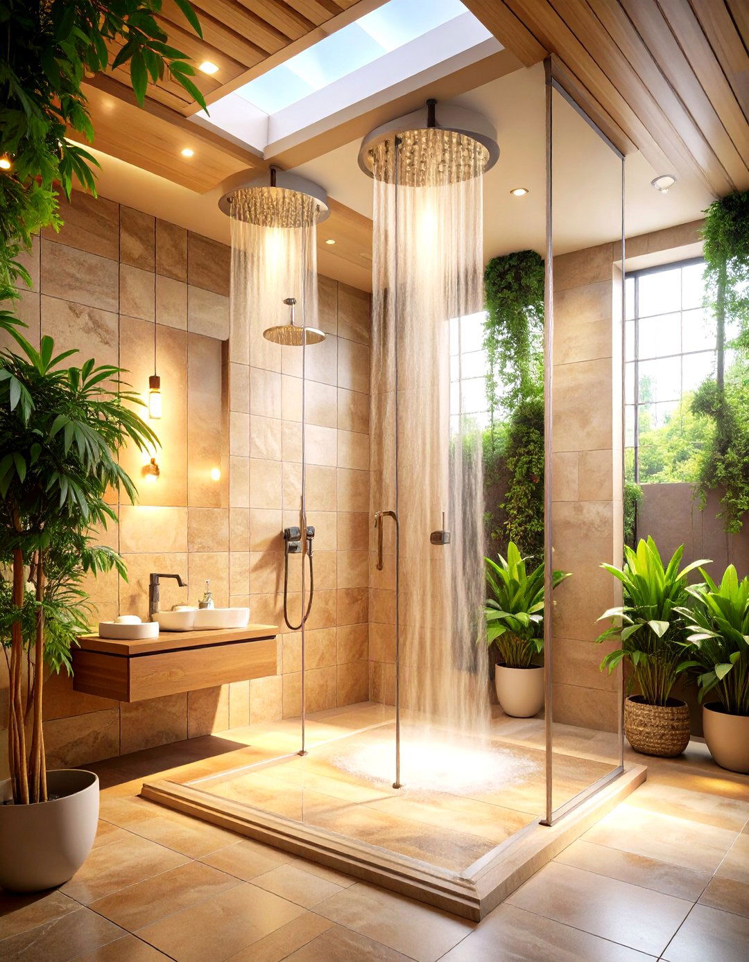 Steam Ready Double Shower Enclosure - 20 Double Shower Ideas