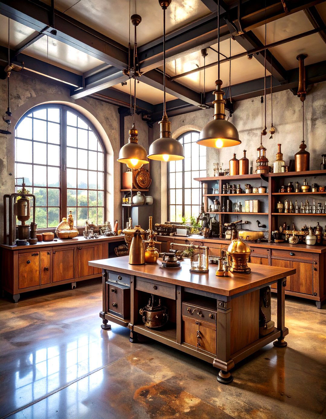 Steampunk Industrial Man Cave Laboratory - 20 Luxury Man Cave Ideas