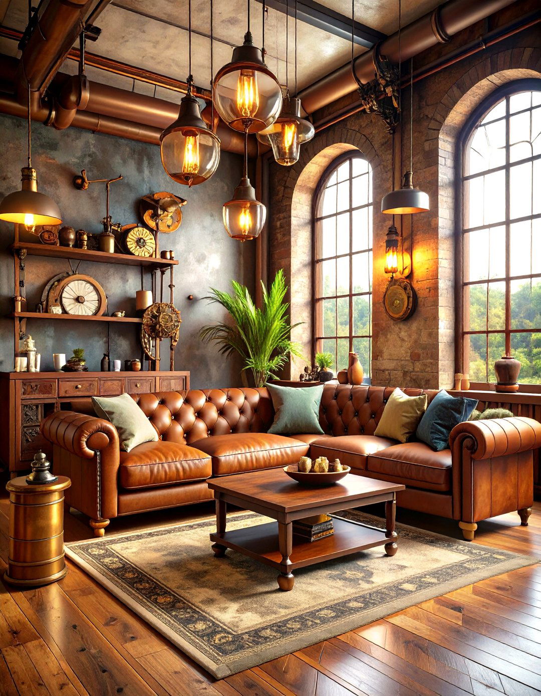 Steampunk Man Cave Living Room - 20 Man Cave Living Room Ideas