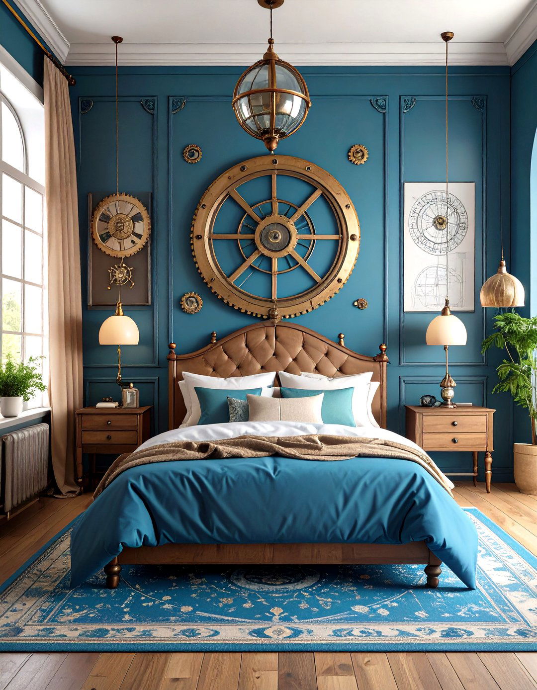 Steampunk Wall Art - 20 Steampunk Bedroom Ideas