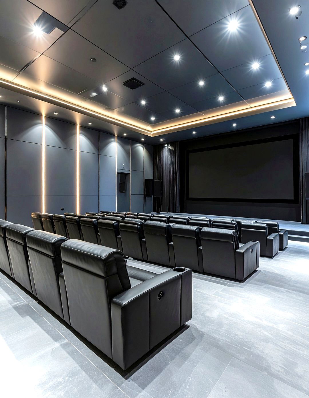 Steel Gray Home Theater Paint Colors - 20 Home Theater Paint Colors