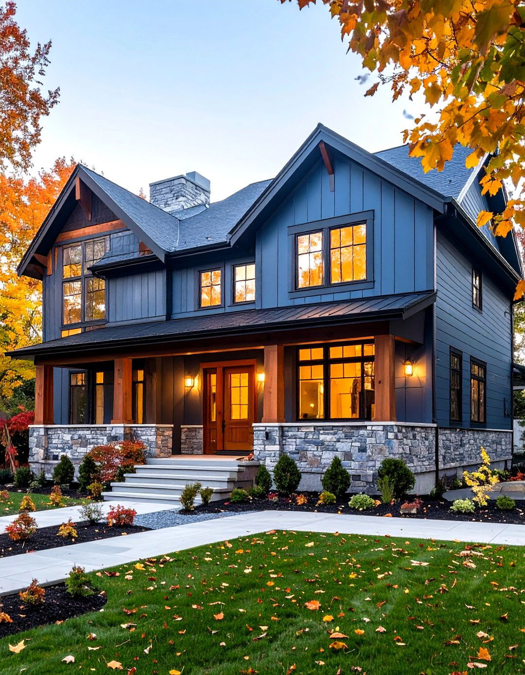 Steel Wool Blue Exterior House Color - 20 Blue Exterior House Colors