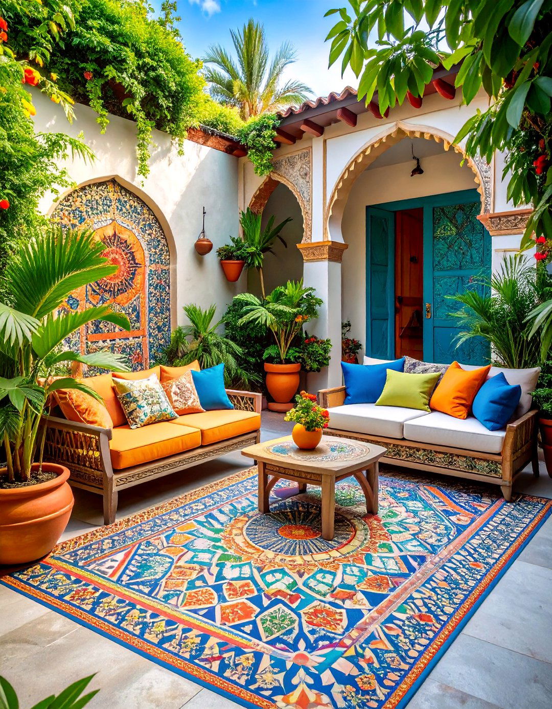 Stenciled Concrete Patio Tile Patterns - 20 Concrete Patio Ideas on a Budget