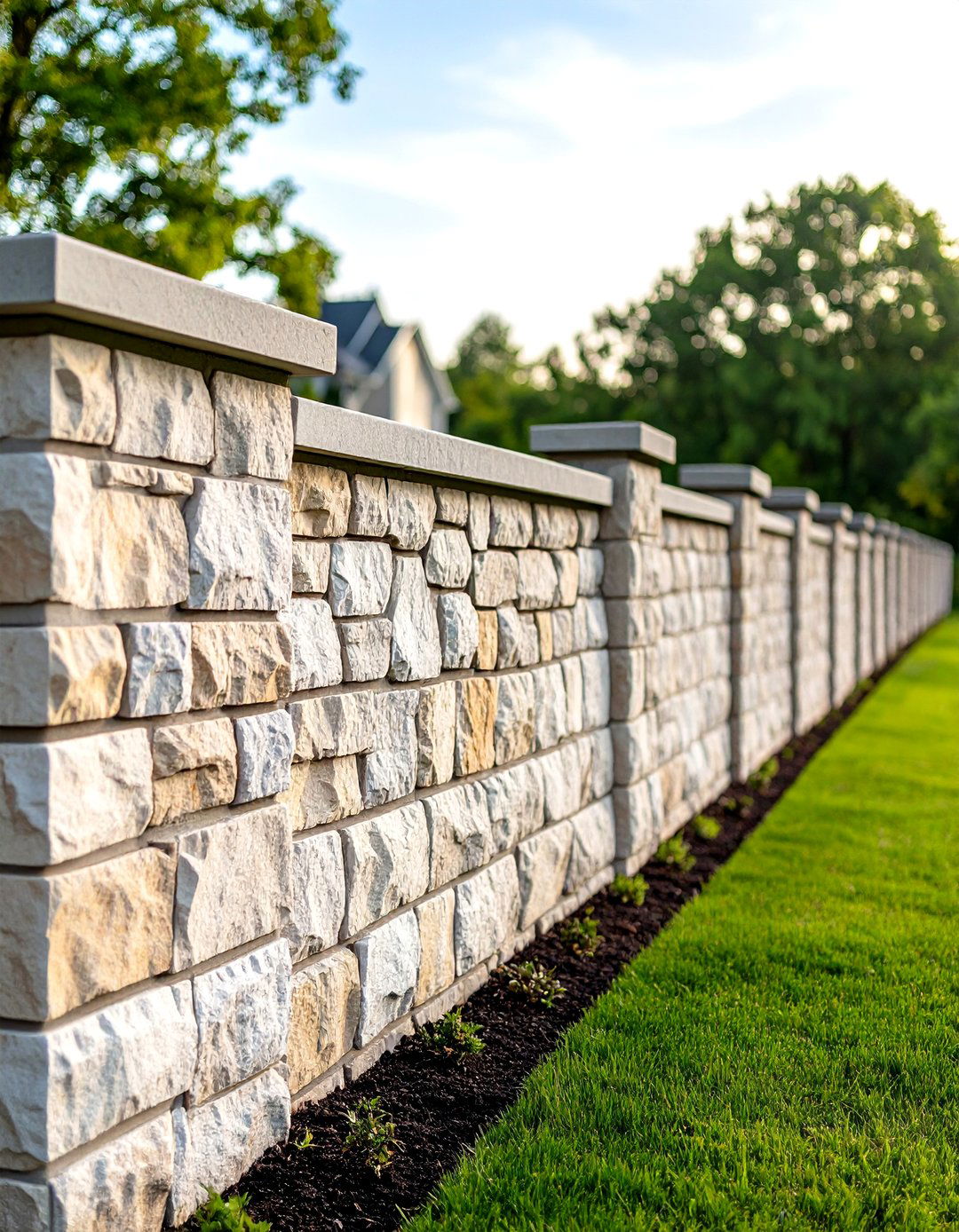 Stone Fences - 20 Types of Fences