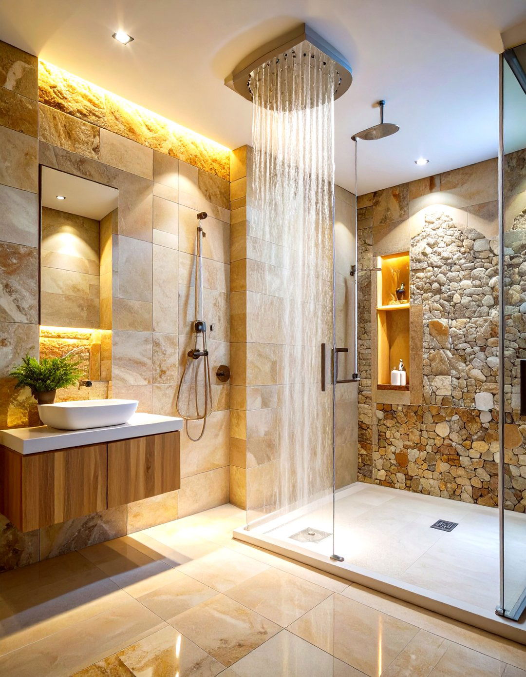 Stone Resin Shower Wall Innovation - 20 Shower Wall Ideas
