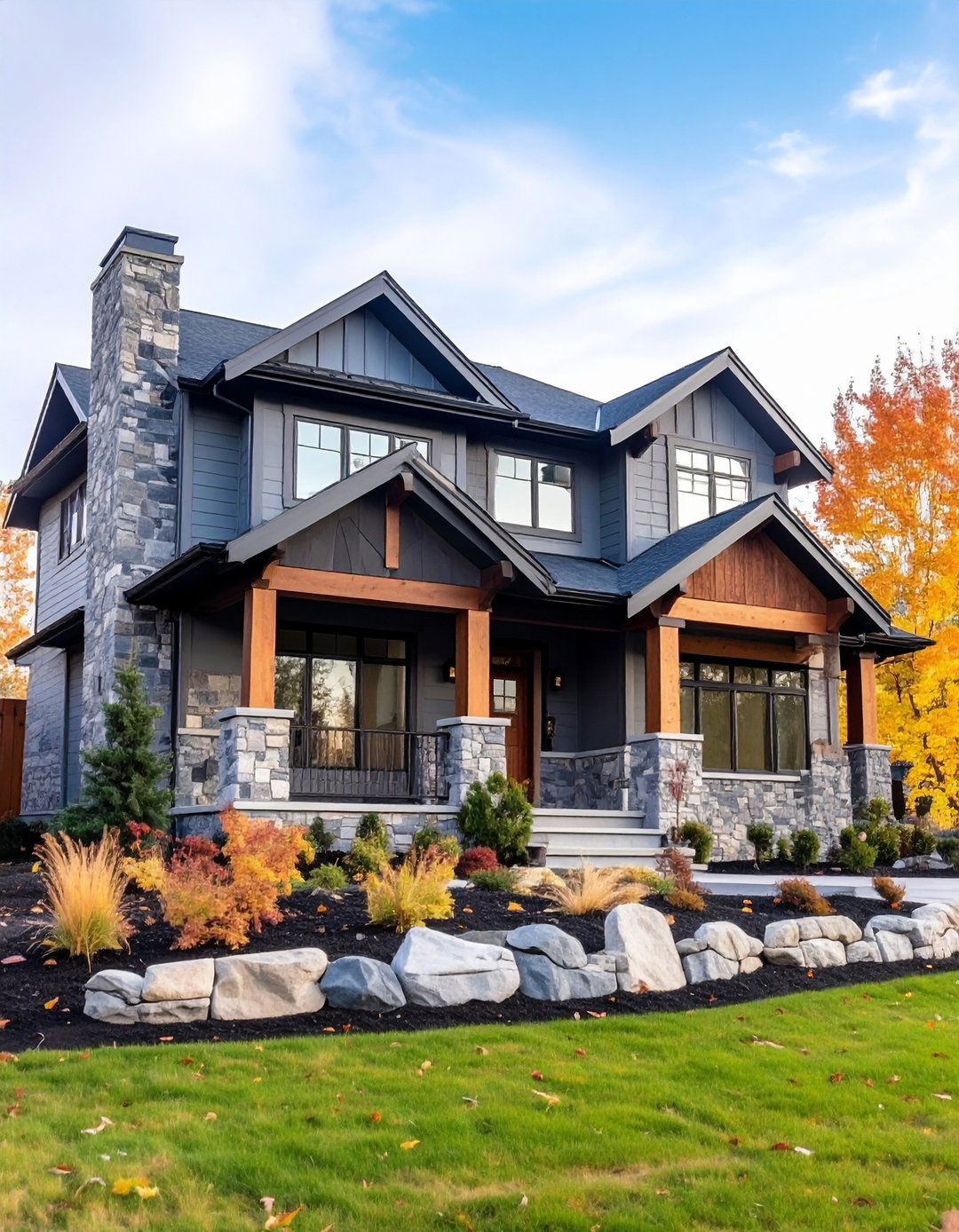 Stone Veneer Wainscoting for Rugged Texture and Durability - 20 Exterior Wainscoting Ideas