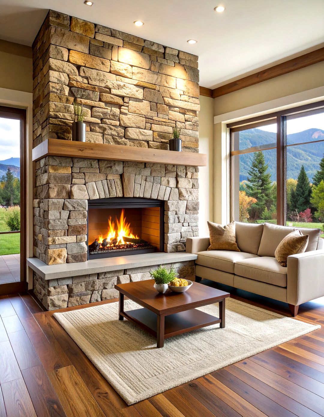 Stone Veneer - 20 Wall Covering Ideas