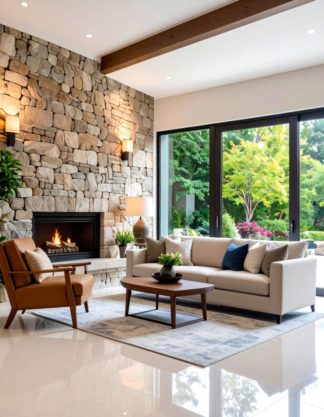 Stone Wall Door with Hidden Pivot - 20 Hidden Door Ideas