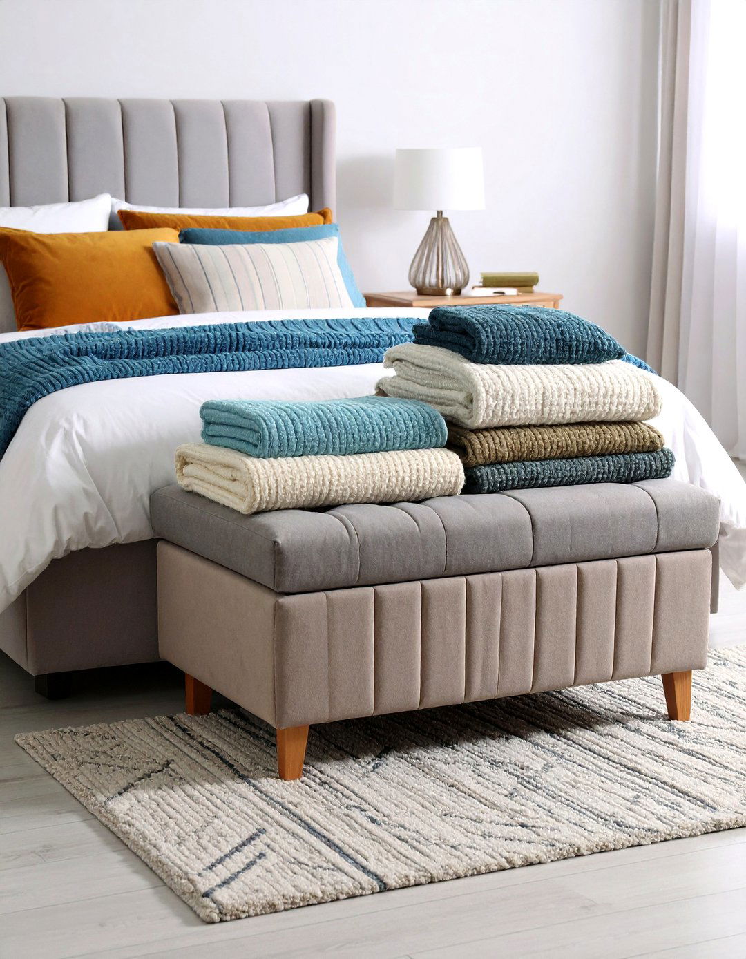 Storage Ottoman Bench Small Bedroom Storage - 20 small bedroom storage ideas