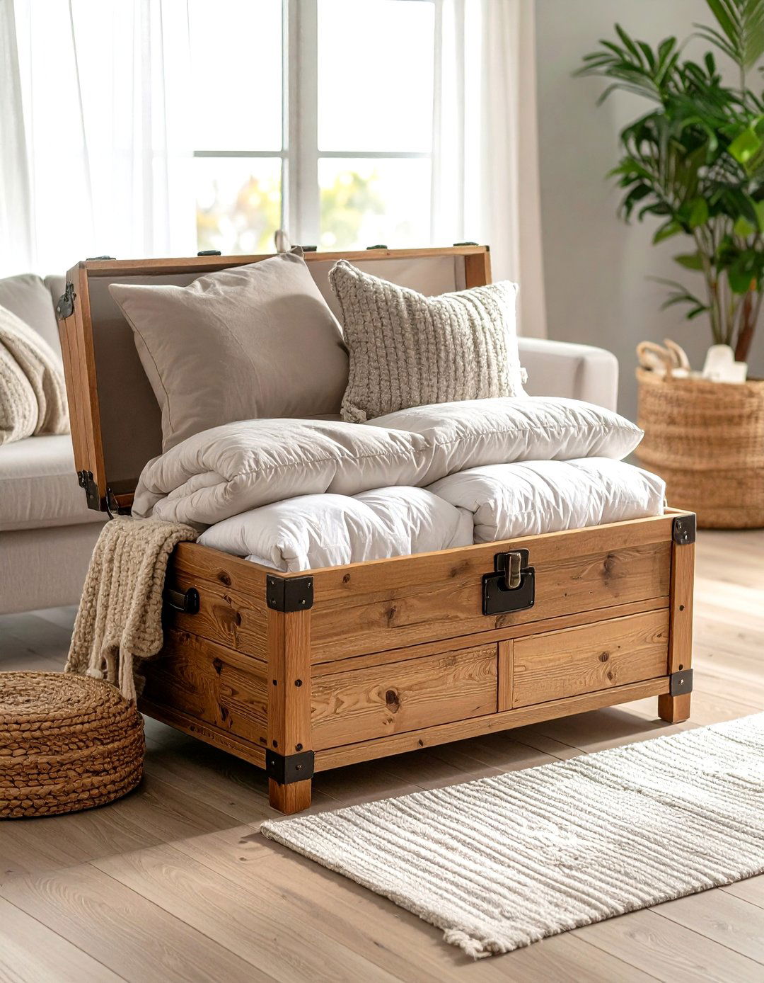Storage Trunk Comforter Solutions - 20 Comforter Storage Ideas