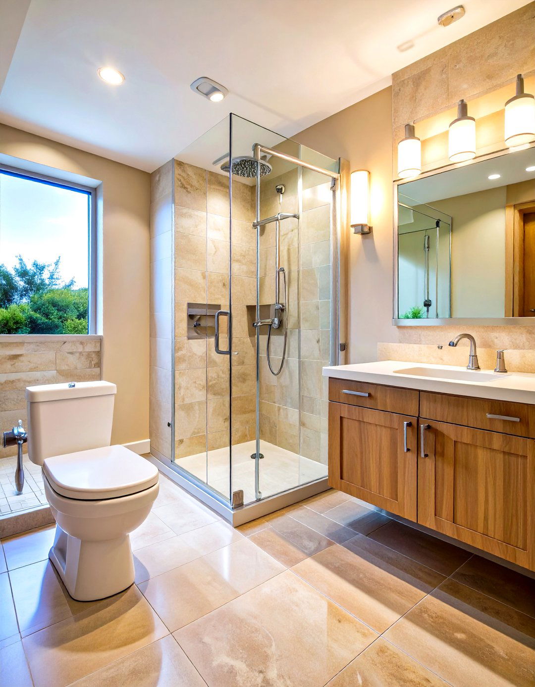 Strategically Placed Grab Bars Deliver Reliable Support - 20 Handicap Bathroom Ideas