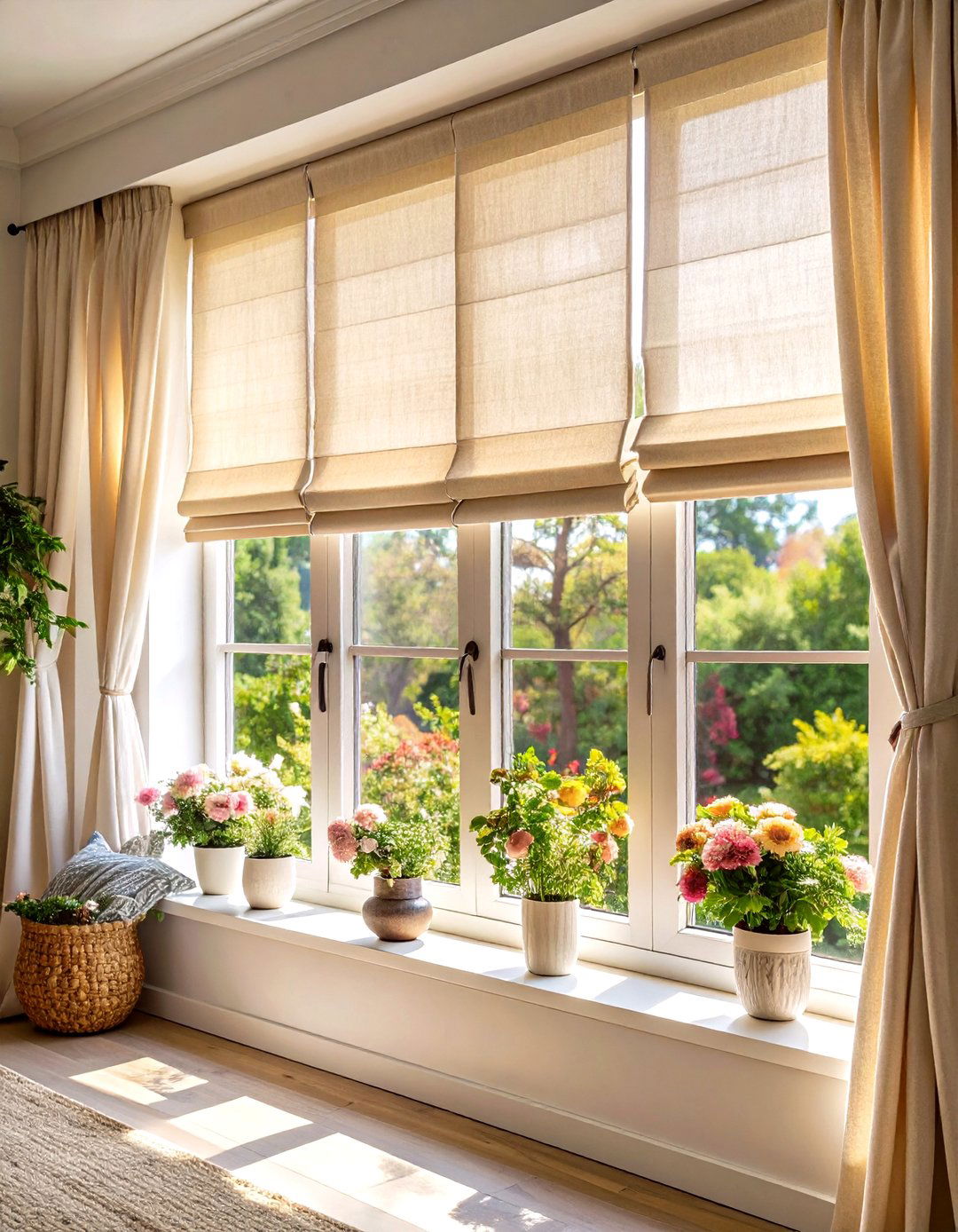Streamlined Transitional Window Treatments for Light Flow - 20 Transitional Interior Design Ideas