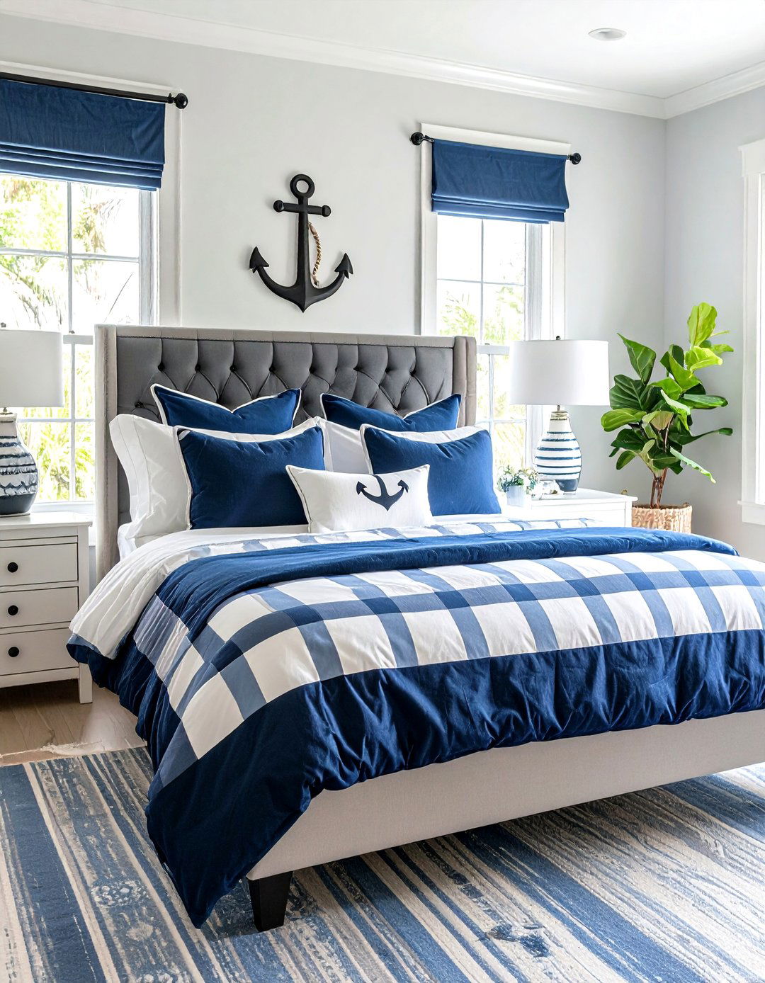 Striped Bedding for Pirate Bedroom Cabins - 20 Pirate-themed Bedroom Ideas