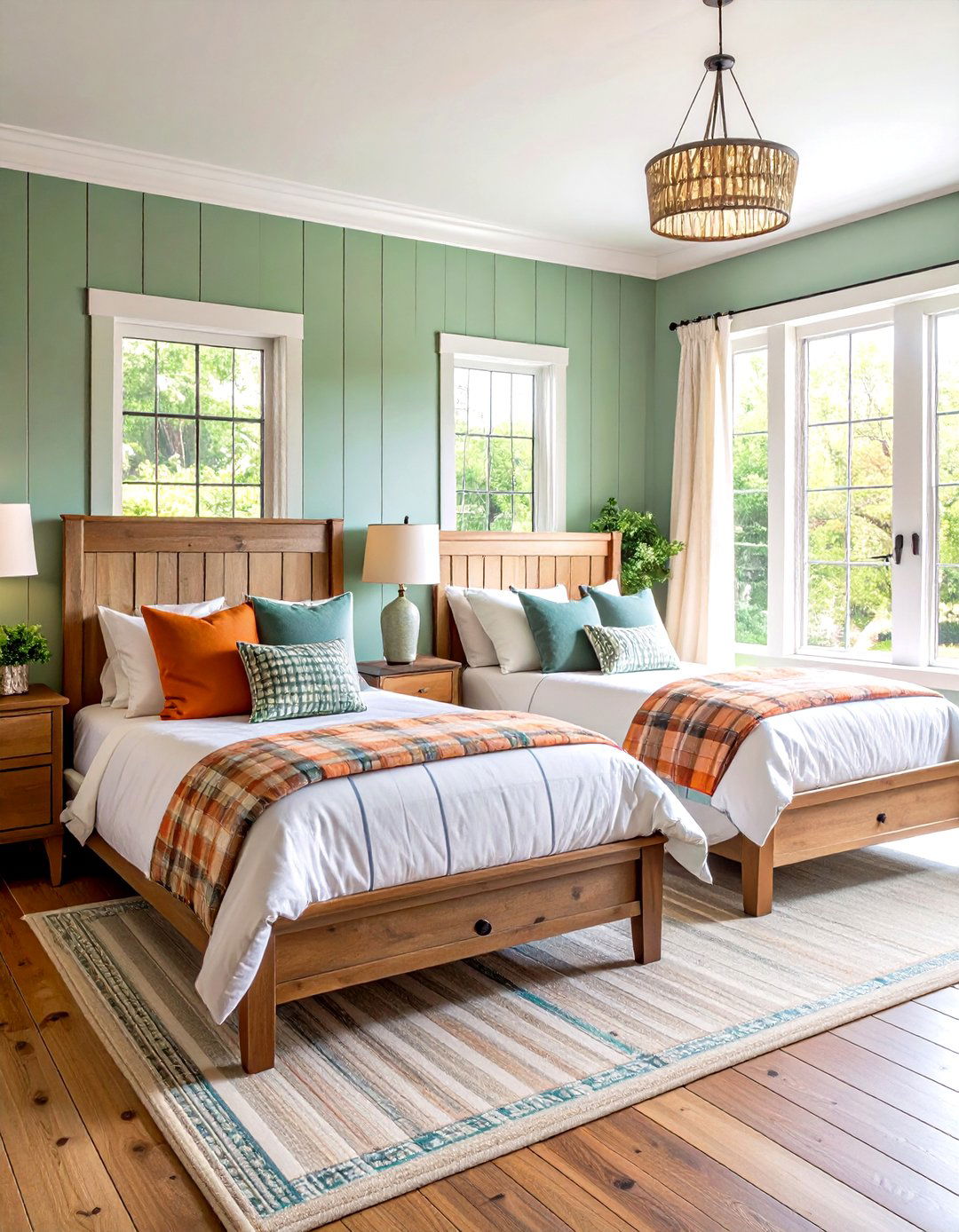 Structure With a Half Wall - 20 Twin Bedroom Ideas