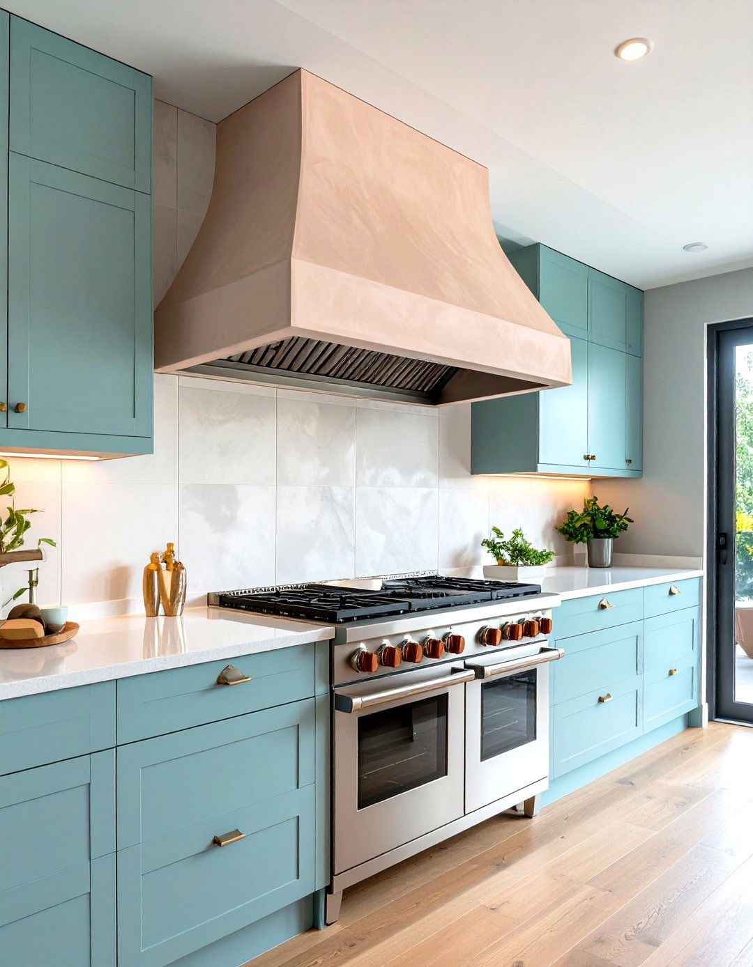Stucco Hood Vent - 20 Stucco Outdoor Kitchen Ideas
