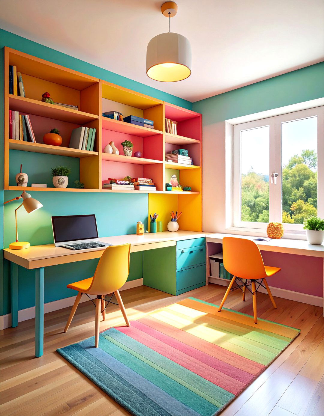 Study Nooks - 20 Shared Kids' Room Design Ideas
